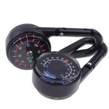 3 in 1 Carabiner Kompass Thermometer