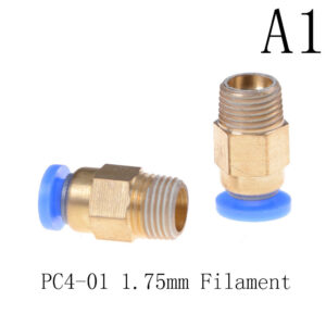 Push Fitting PTFE Tube 4mm for 3D Printer RepRap Pneumatic Connectors