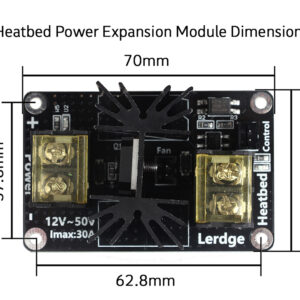LERDGE Add-on Heated Bed Power Expansion Module High Power Module
