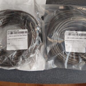 USB A-B kabel på 15 meter