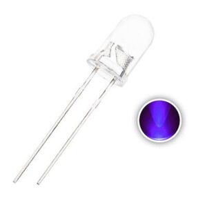 White light 5mm Round Light Emitting Diode LED Lamp White to ultraviolet