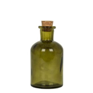 Oppbevaringskrukke med kork Grønn 10cm