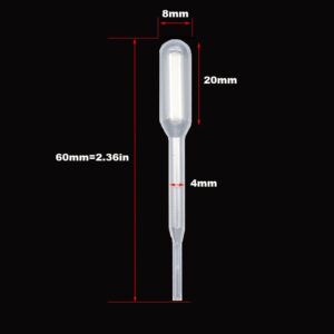10pcs 0.2ml Transparent Pipette Disposable Safety Plastic Dropper