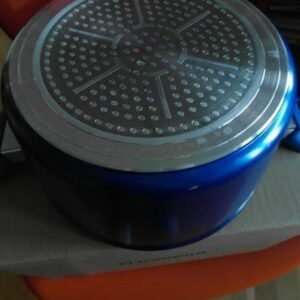 Stor blå kjele 24,5cm diameter