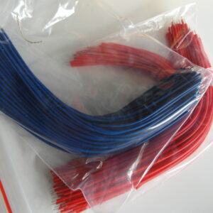 Blue 2x 26AWG Tin-Plated Breadboard PCB Solder Cable