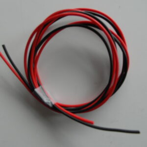 1m svart og 1m rød kabel 18 AWG