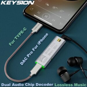Hodetelefon DAC med usb-c kontakt