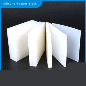 White Silicone Rubber Block 5cm x 5cm x 2cm 2pk