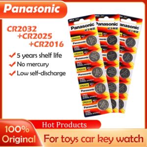 10x PANASONIC High Energy 5pcs Cr2016+5pcs Cr2032