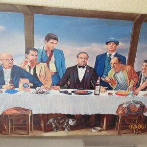 Gangsters lerret på ramme 70cmx50cm nr2