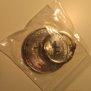 Bitcoin med nøkkelring