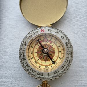 Lomme kompass gullfarget