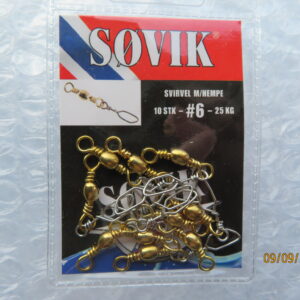 Søvik messingswivel med hempe str 6