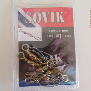 Søvik messing svivel med hempe Str 1