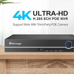 Techage video recorder 4K 8CH PoE NVR