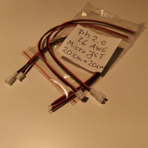 JST PH2.0 20cm+20cm 26awg