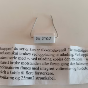 Motstand for bil-stereo kondensator