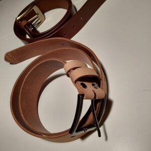 Lys Brunt skinnbelte xxl